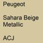 Preview: Peugeot, Sahara Beige Metallic, ACJ.